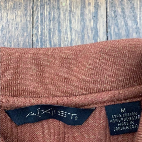 brownish orange button up - Picture 2 of 2